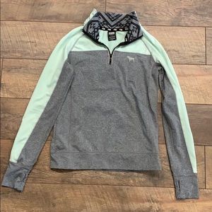 Victoria’s Secret PINK Turquoise Half ZIP